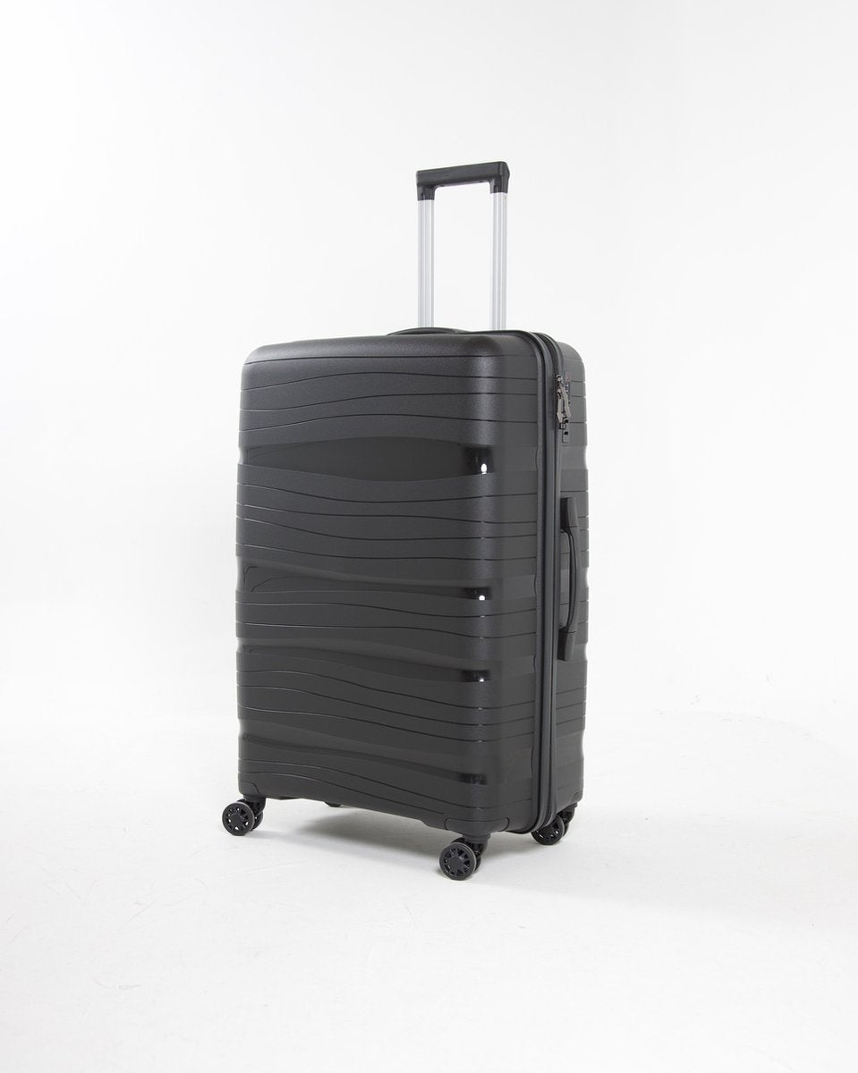 Milano - Lichtgewicht reiskoffer - 24 inch - 65L - Compact Formaat M - 67x42x27 cm - Met ingebouwd TSA-slot - Zwart