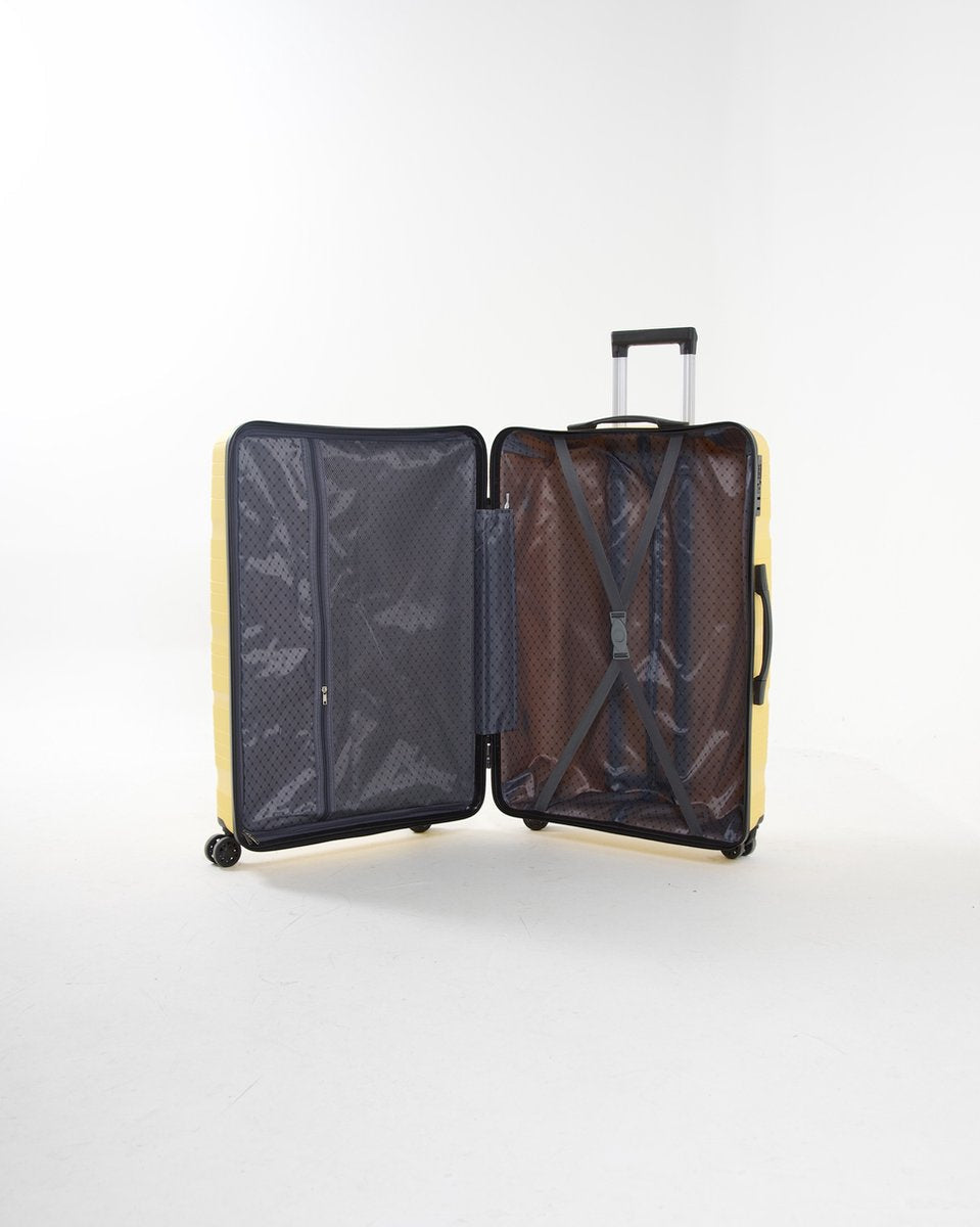 Sydney - Lightweight hand luggage trolley - 20 inch - 39L - Compact Size S - 56x38x23 cm - With integrated TSA lock - Yellow