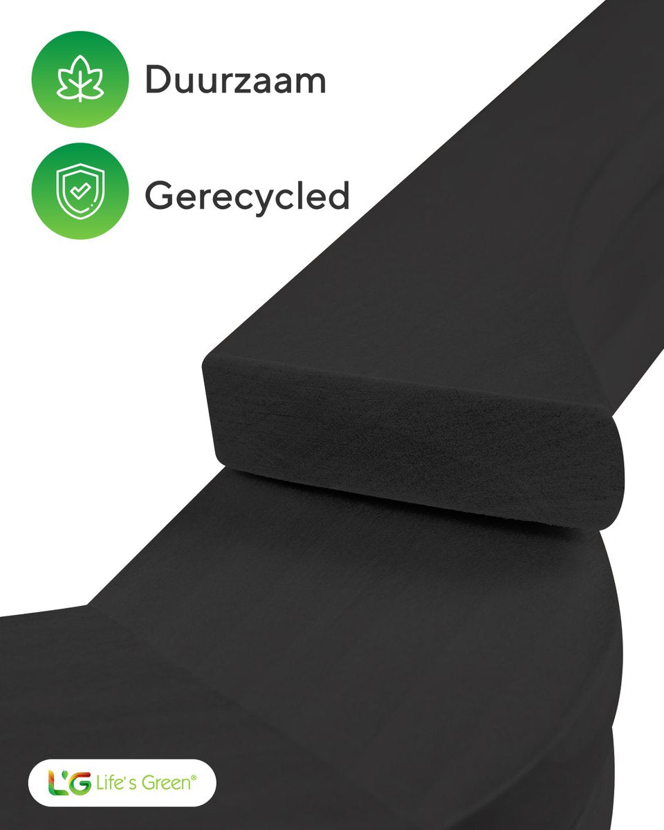 Life's Green® - Kledinghangers - 100 stuks - Kledinghanger LGS1810 - Zwart - Hout - Antislip