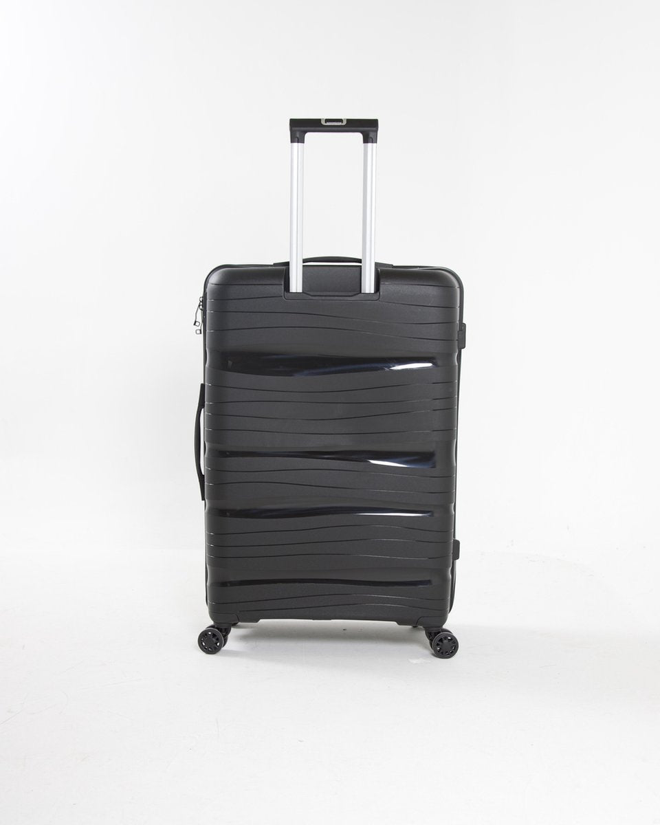 Milano - Lichtgewicht reiskoffer - 24 inch - 65L - Compact Formaat M - 67x42x27 cm - Met ingebouwd TSA-slot - Zwart