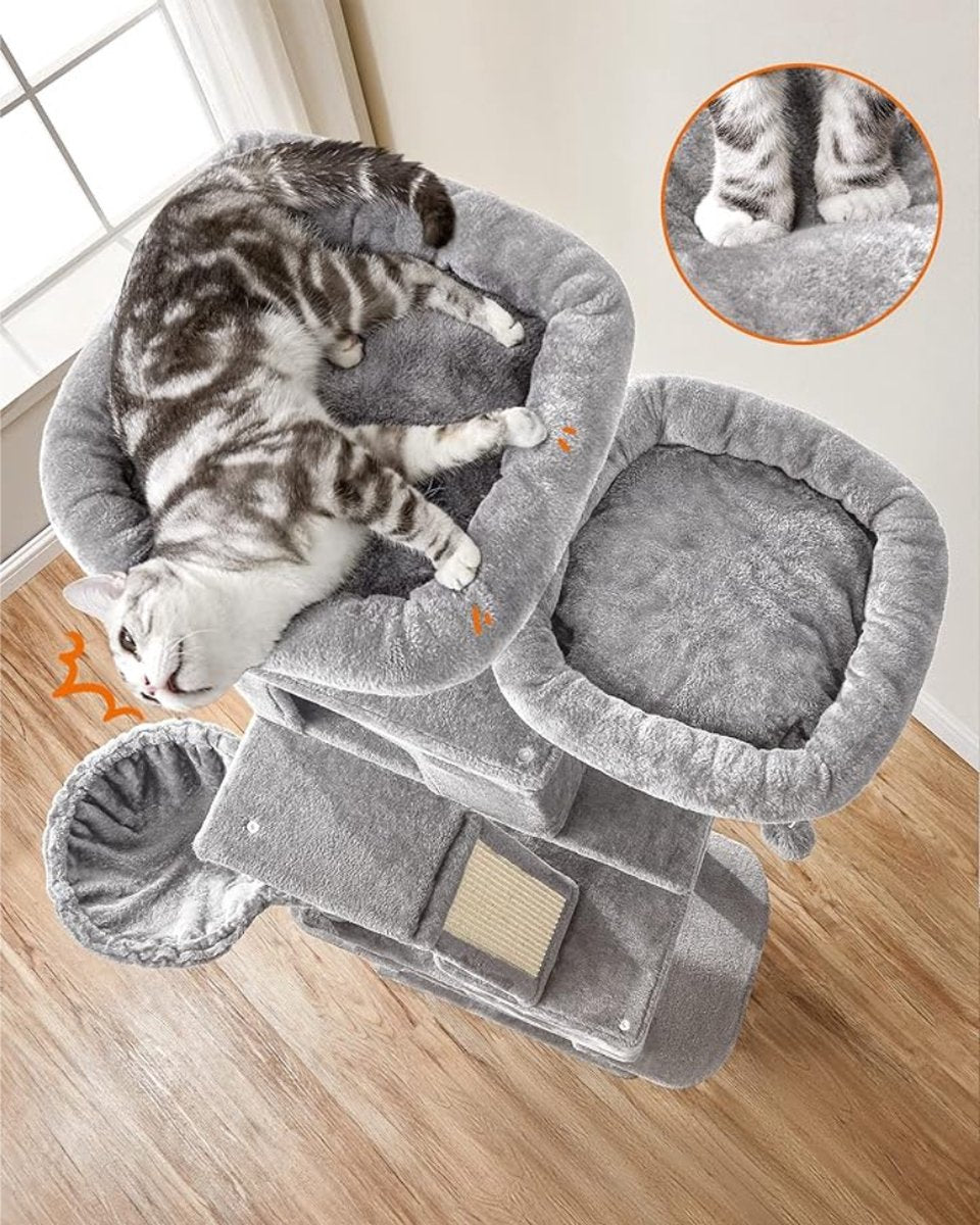 Heavy duty cat scratching post - Tall cat scratching post - Log scratching post - Cat tower - Ceiling scratching post - Sturdy scratching post - Cat scratching post - XXL - Cat enclosure