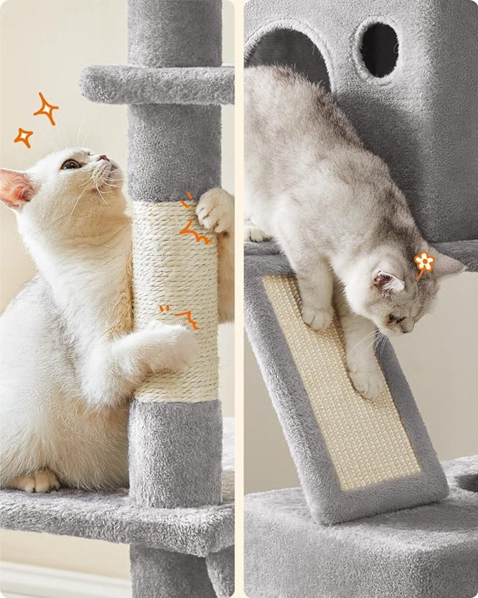 Heavy duty cat scratching post - Tall cat scratching post - Log scratching post - Cat tower - Ceiling scratching post - Sturdy scratching post - Cat scratching post - XXL - Cat enclosure