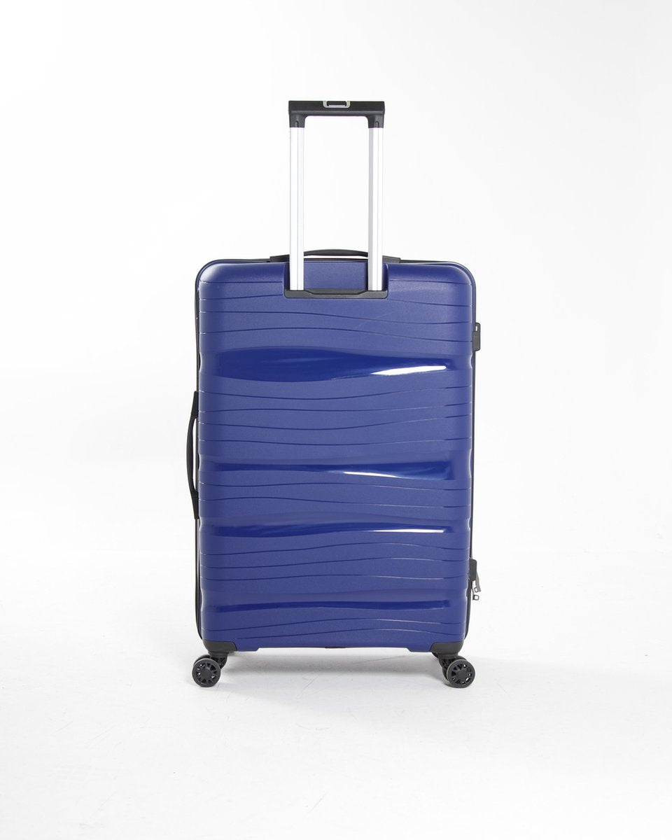 Madrid - Lightweight Suitcase - 28 inch - 93L - Compact Size L - 76x49x29 cm - With built-in TSA lock - Blue