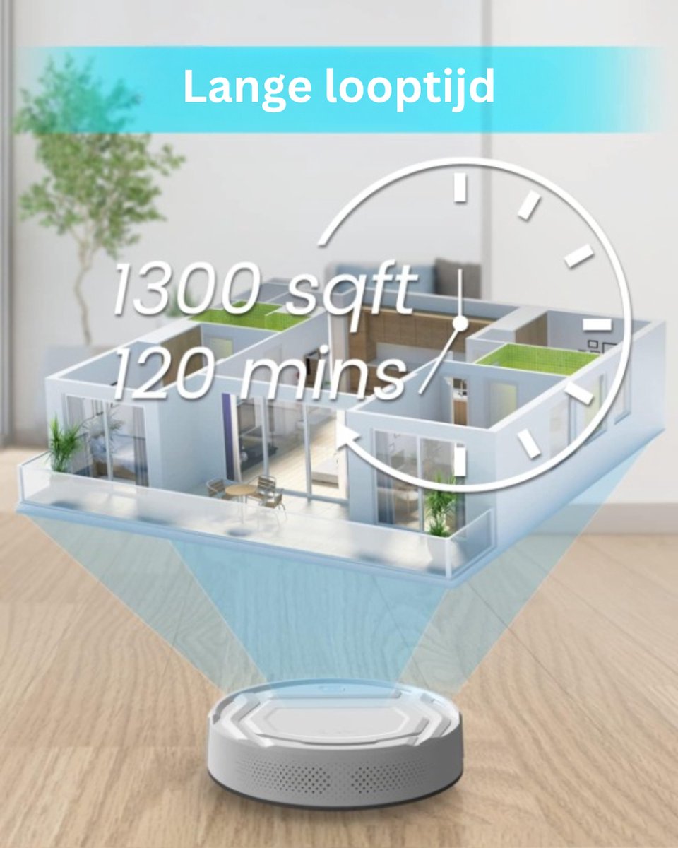 2-in-1 Robotstofzuiger met Laadstation - Met Dweilfunctie (Excl. Dweilaccessoires) - 3.0 Technologie - 120 min. - Robotstofzuigers - Dweilrobot - Huisdieren - Stofzuiger - Spraakbesturing & App - Beige