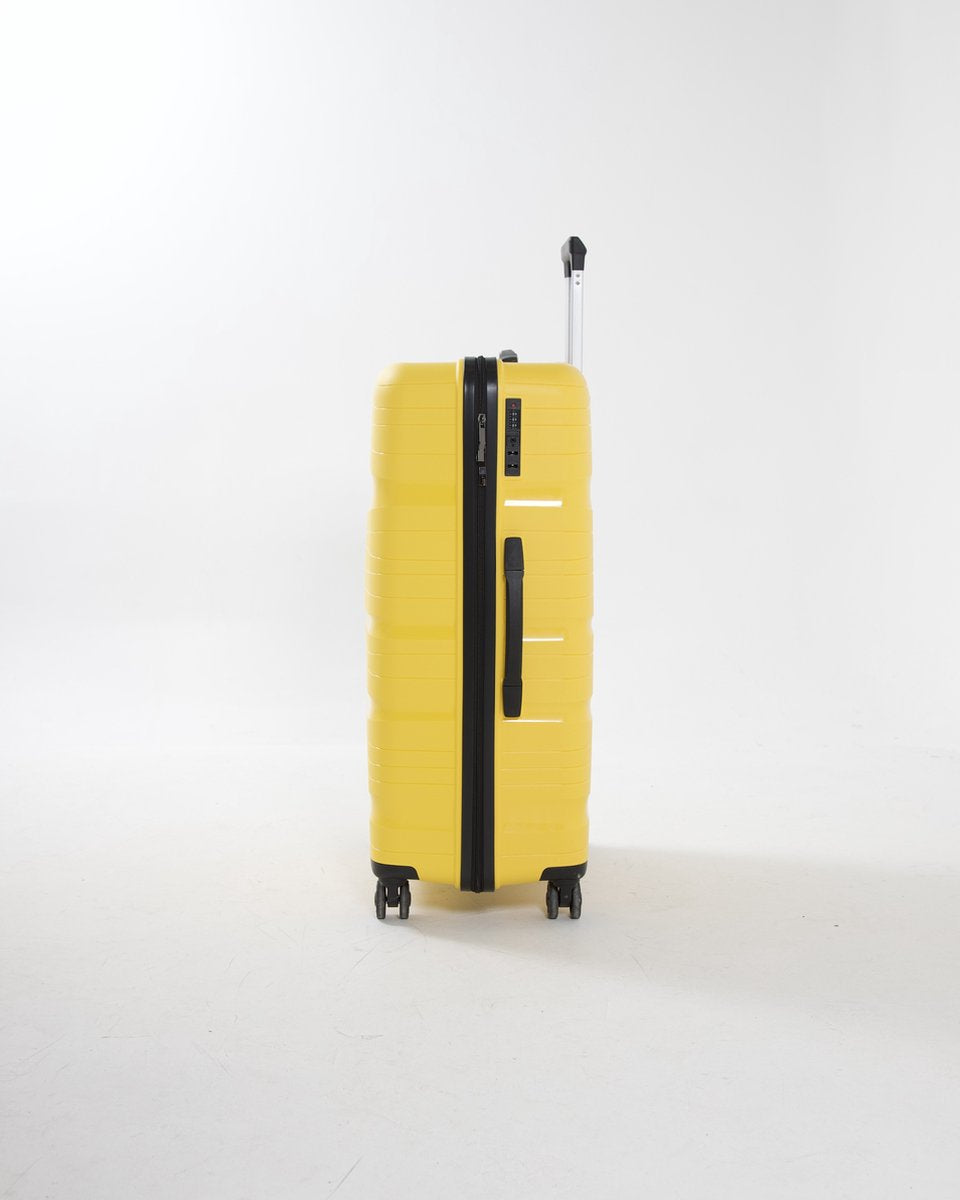 Sydney - Lightweight hand luggage trolley - 20 inch - 39L - Compact Size S - 56x38x23 cm - With integrated TSA lock - Yellow