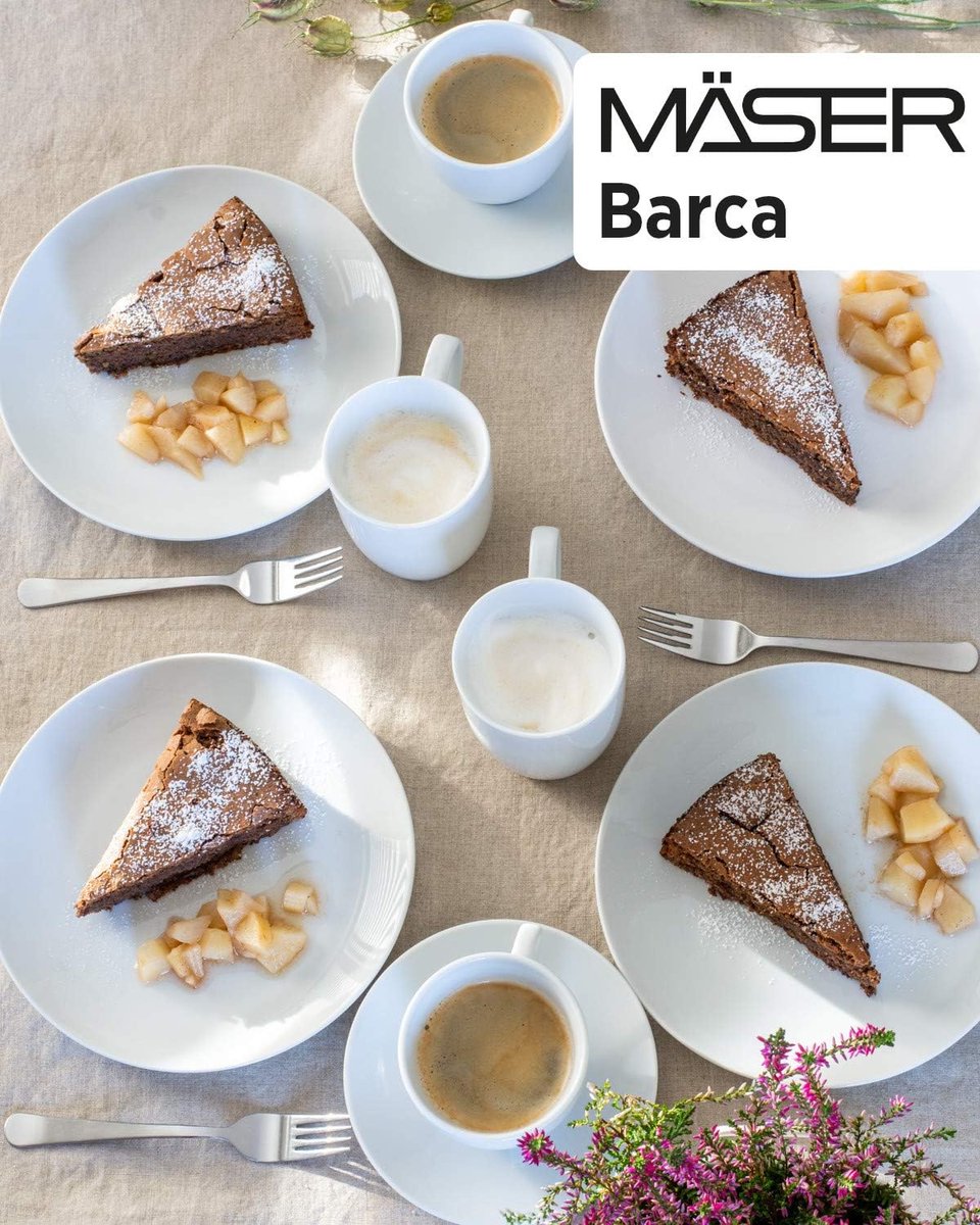 Grasmaaier Barca Bordservice Set Voor 6 Personen, 12-Delig. Tafelservies, Porselein