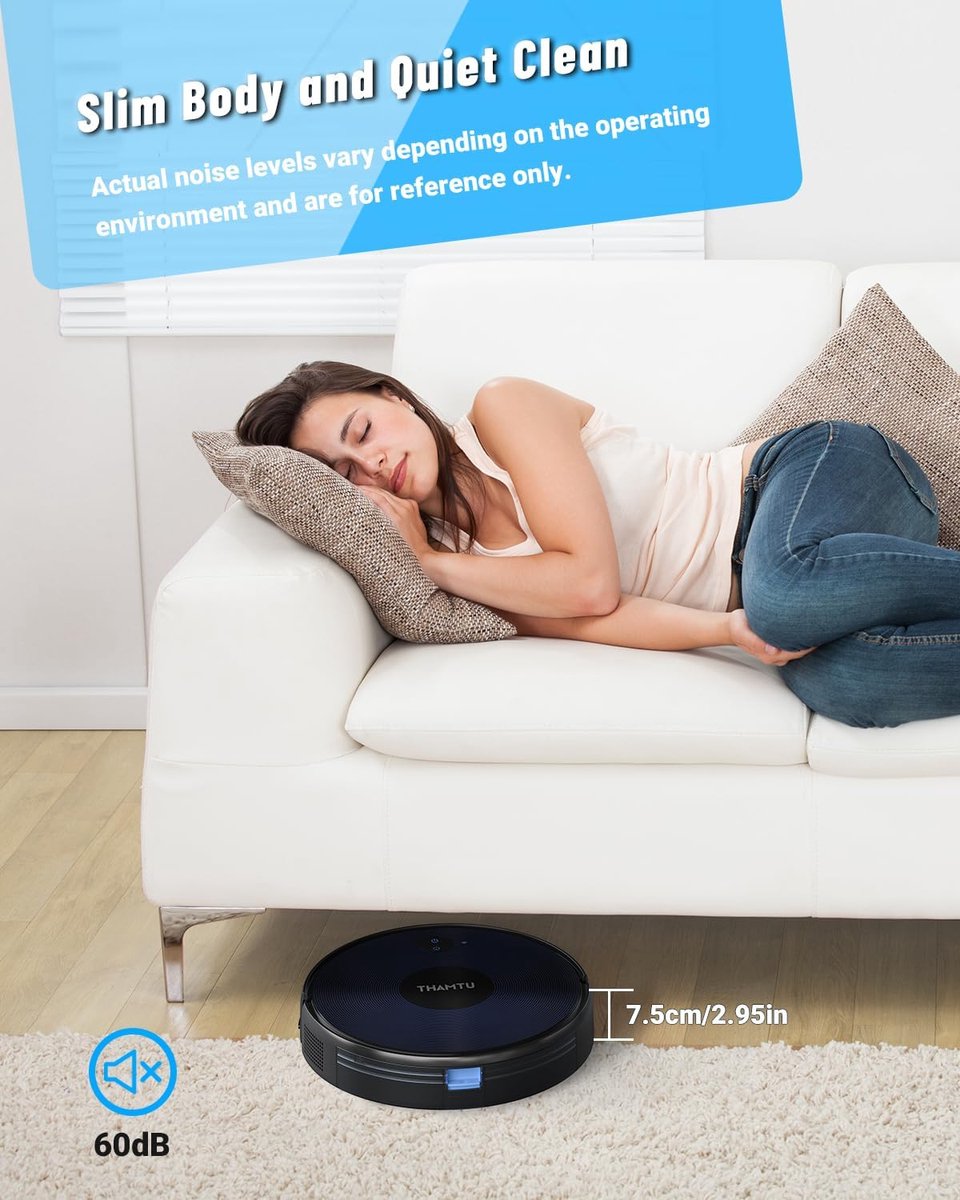 Robot Vacuum Cleaner with Mop Function - Hard Floors - Carpet - Robot Vacuum Cleaner With Alexa - 2000 Pa Suction Power