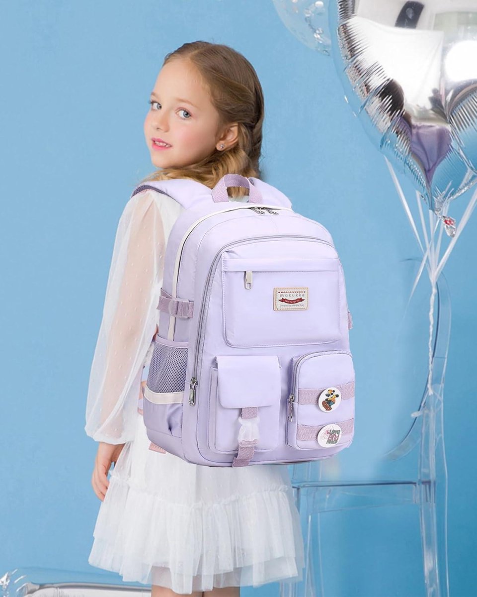 Middelbare School Rugzakken voor Tienermeisjes - Kawaii Anime Kinderboekentassen Vrouwen Casual Dagrugzak met Roze Details. Boekentas meisjes