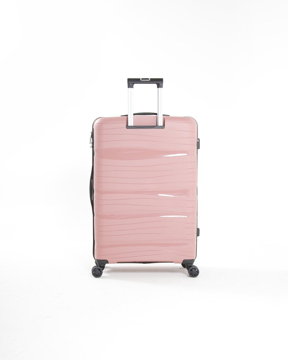 Berlin - Lichtgewicht reiskoffer - 24 inch - 65L - Compact Formaat M - 67x42x27 cm - Met ingebouwd TSA-slot - Roze