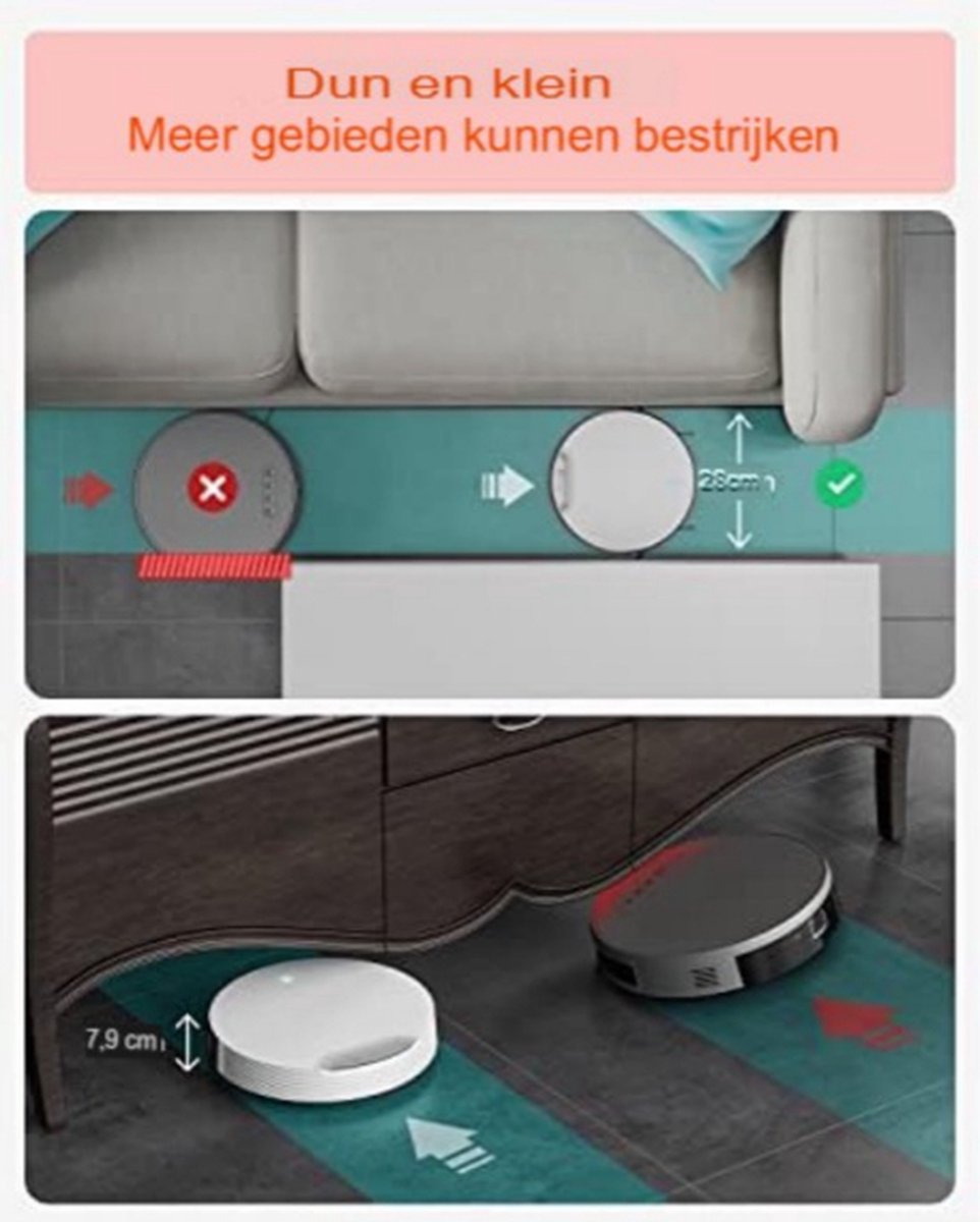 Dweilrobot - Robotstofzuiger met dweilfunctie - Robotstofzuiger met laadstation