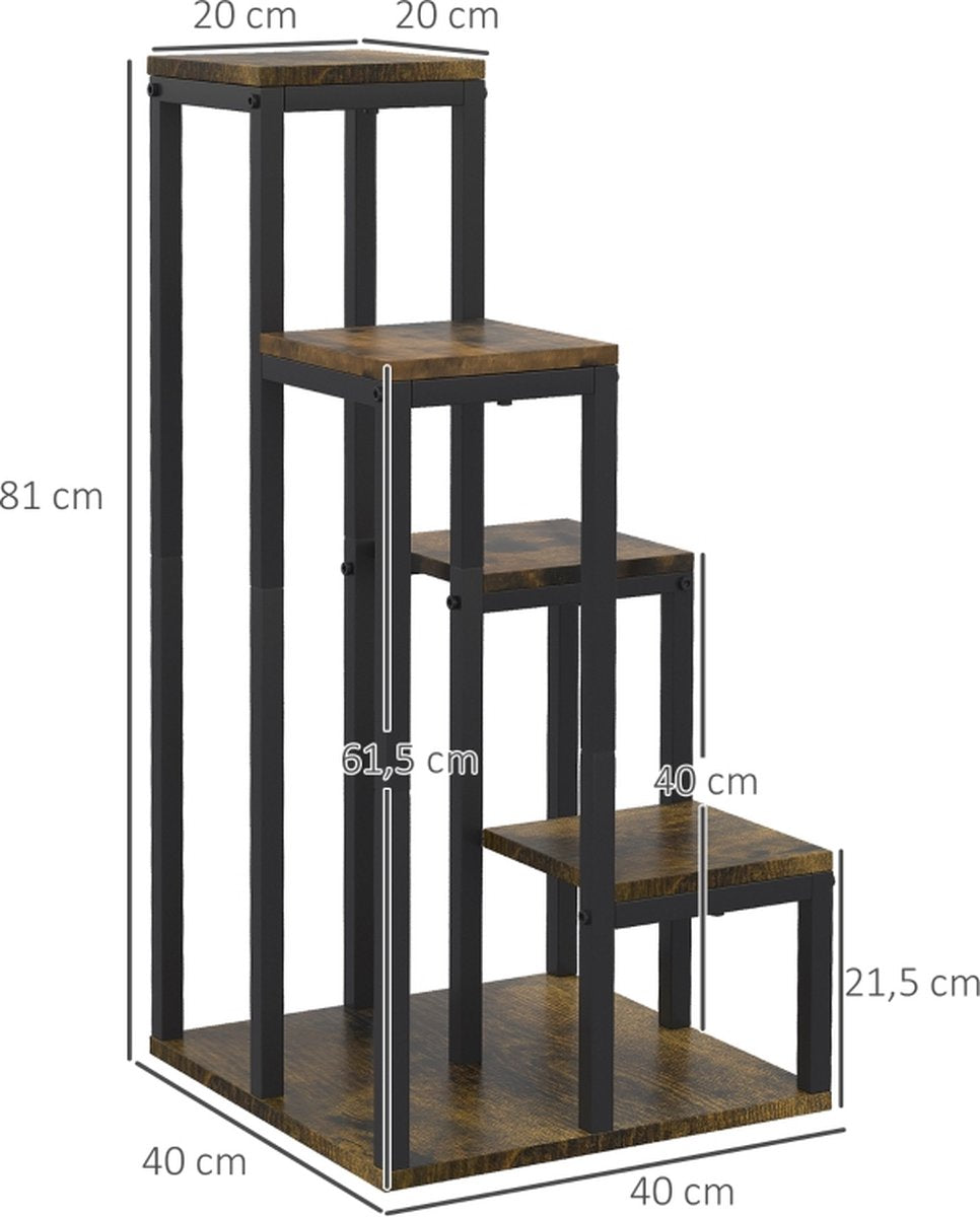 Plant Stand - Flower Stand - Flower Table - Plant Table - Plant Column - Plant Rack - 40 cm x 40 cm x 81 cm