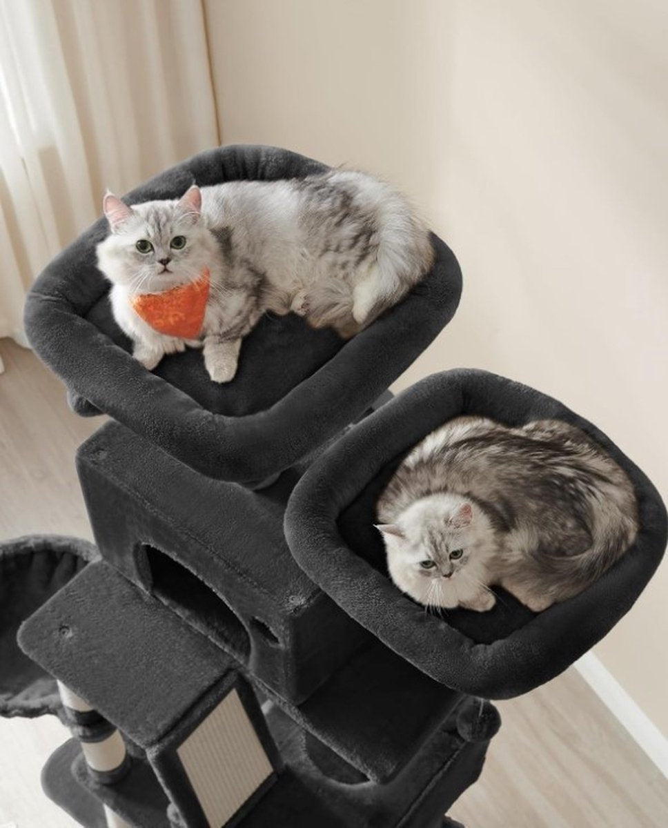 Krabpaal voor zware katten - Hoge krabpaal - Krabpaal boomstam - Krabpaal voor grote katten - Kattentoren - Krabpaal plafond - Stevige krabpaal - Krabpaal voor katten - XXL - Kattenverblijf