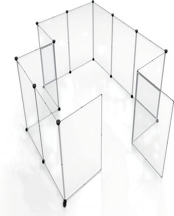 Kattenren voor Binnen - 204 x 102 x 71 cm - Konijnenren - Puppyren - Knaagdierenren - Ren voor Kitten en Puppy - Verstelbaar - Op Maat te Maken