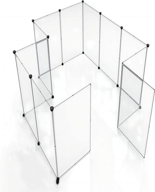 Indoor Kattenren - 204 x 102 x 71 cm - Konijnenren - Puppyren - Knaagdierenren - Ren voor Kitten en Puppy - Verstelbaar - Op Maat te Maken