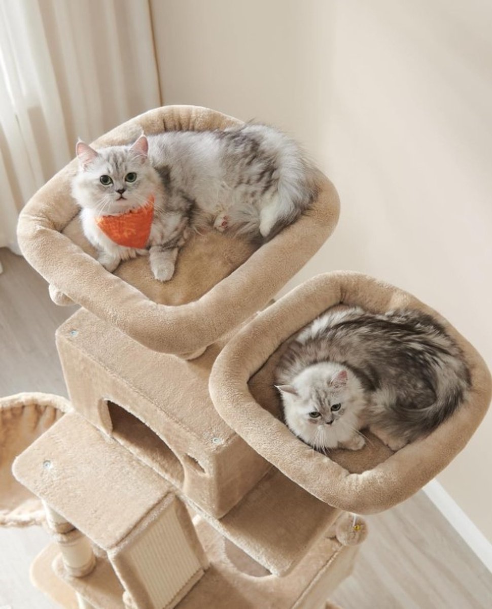 Scratching post for heavy cats - Tall scratching post - Log scratching post - Scratching post for large cats - Cat tower - Ceiling scratching post - Sturdy scratching post - Scratching post for cats - XXL - Cat enclosure