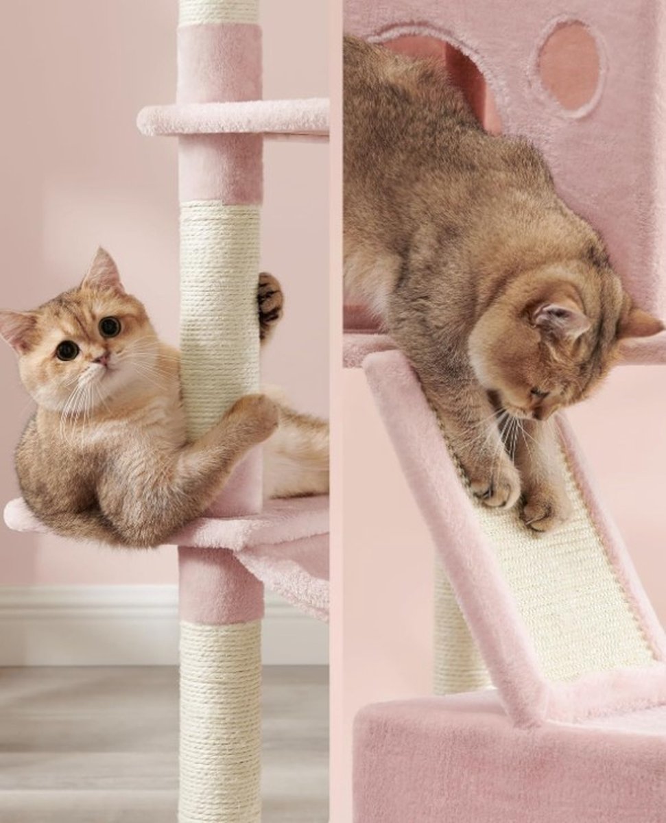 Scratching post for heavy cats - Tall scratching post - Log scratching post - Scratching post for large cats - Cat tower - Ceiling scratching post - Sturdy scratching post - Scratching post for cats - XXL - Cat enclosure