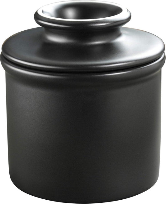 Franse keramische botervloot klassieke retro matzwarte afwerking – Butter Bell Original Crock van L. Tremain botervloot met deksel