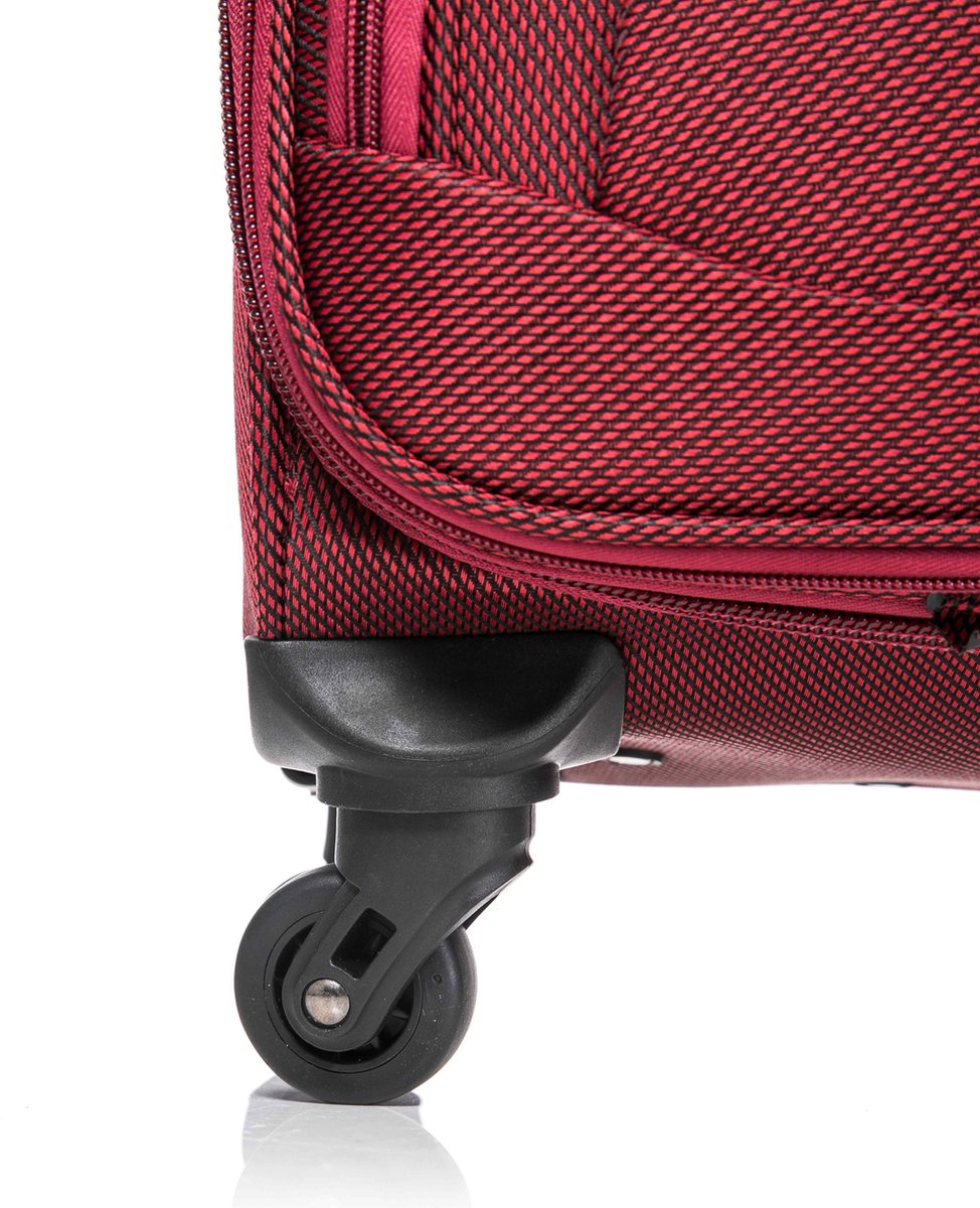 Dubai Abu Dhabi Grote XL Koffer - 88 cm - 125/135 liter - Uitbreidbaar - Rood