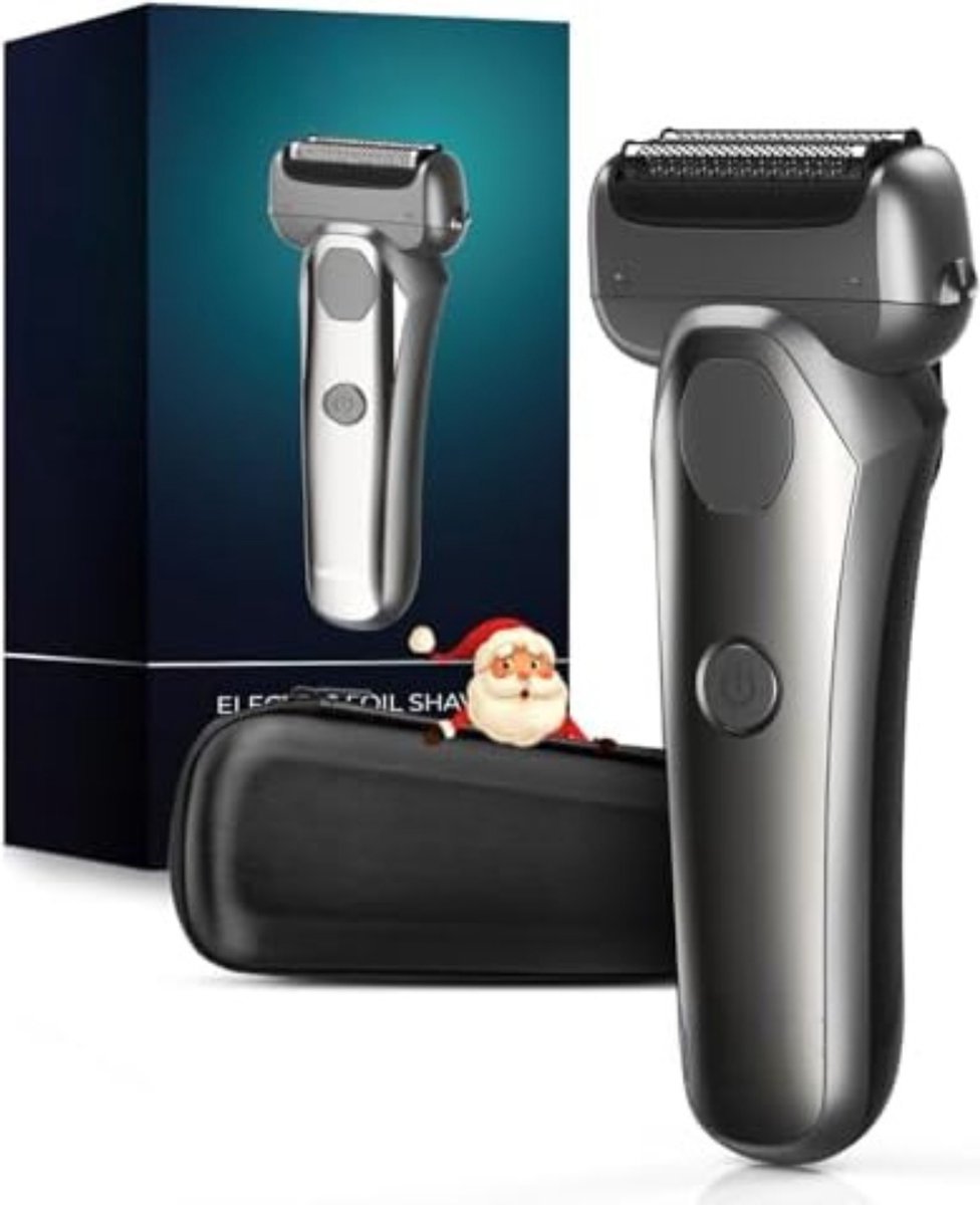 Bodygroomer Mannen - Bodytrimmer Heren - Bodyshaver Mannen - Lichaamsgroomer - 360° Flex - Waterdicht - LED-scherm - Grijs