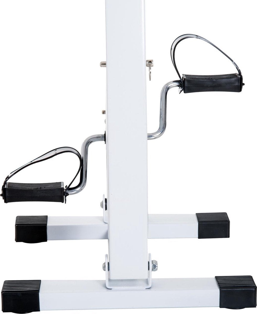Hometrainer senioren - Fietstrainer - Fitness - Wit - 41 x 50 x 96 cm