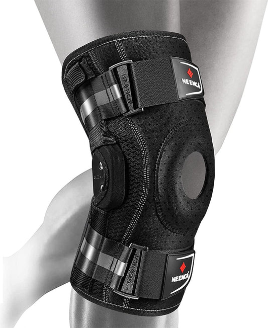 Professional Knee Brace - Size S - ROM Knee Brace - Range Of Motion Knee Brace - Hinged Knee Brace with Side Stabilization - Injury Knee Brace - Unisex Knee Brace - Adjustable Knee Brace - Knee Rehabilitation Brace - Arthritis/Osteoarthritis Brace
