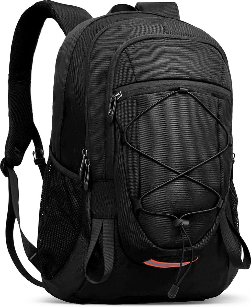 Herenrugzak, 40 liter, wandelrugzak, trekkingrugzak, waterdichte reisrugzak, uniseks, volwassenen, waterbestendig, outdoor rugzak voor klimmen, kamperen, paardrijden, reizen, Zwart 40 l