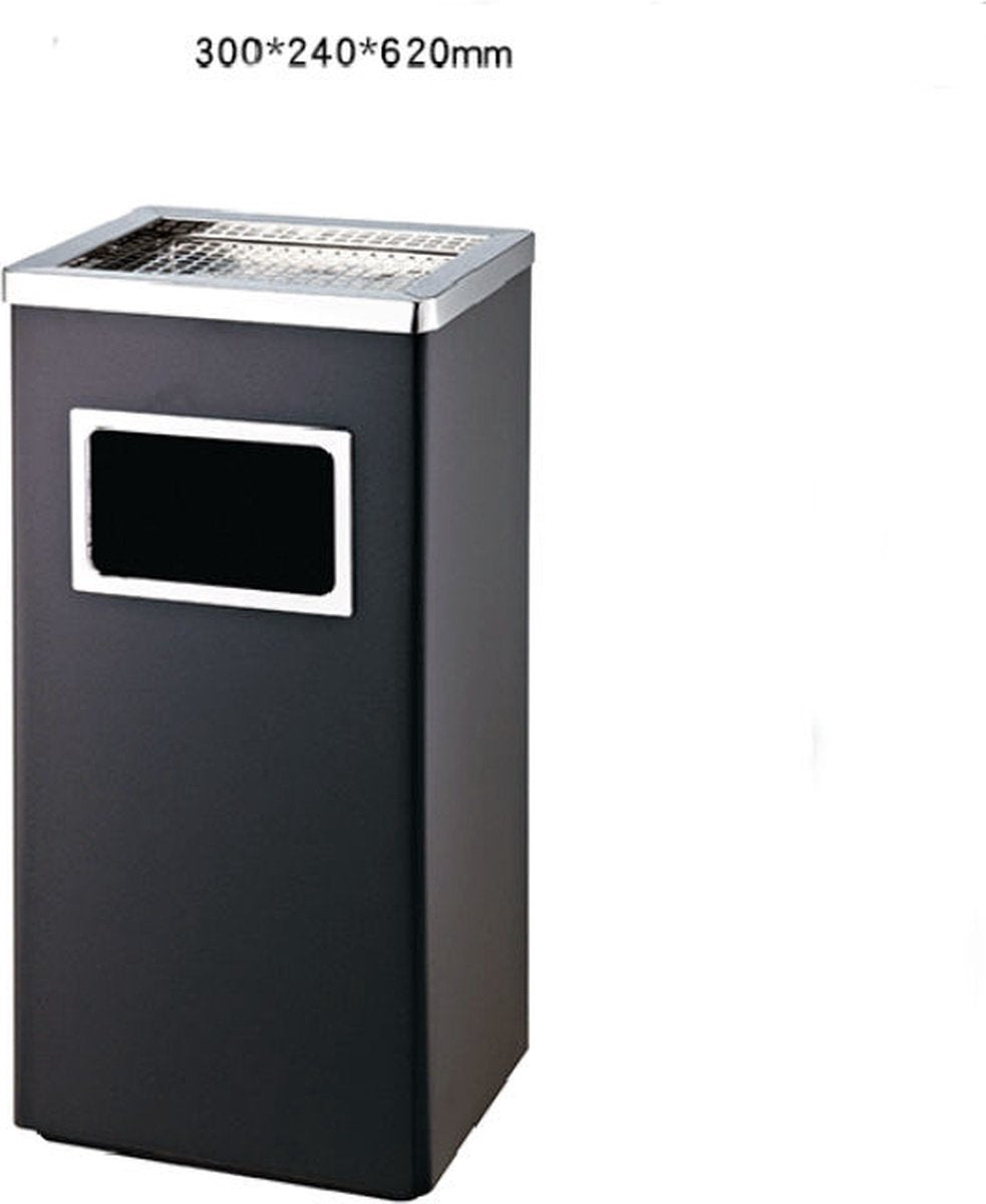 Standing Ashtray with Stainless Steel Waste Bin - Outdoor Ashtray - Floor Ashtray - Large Outdoor Ashtray - Smoking Pole - Ashtrays - 30x24x62