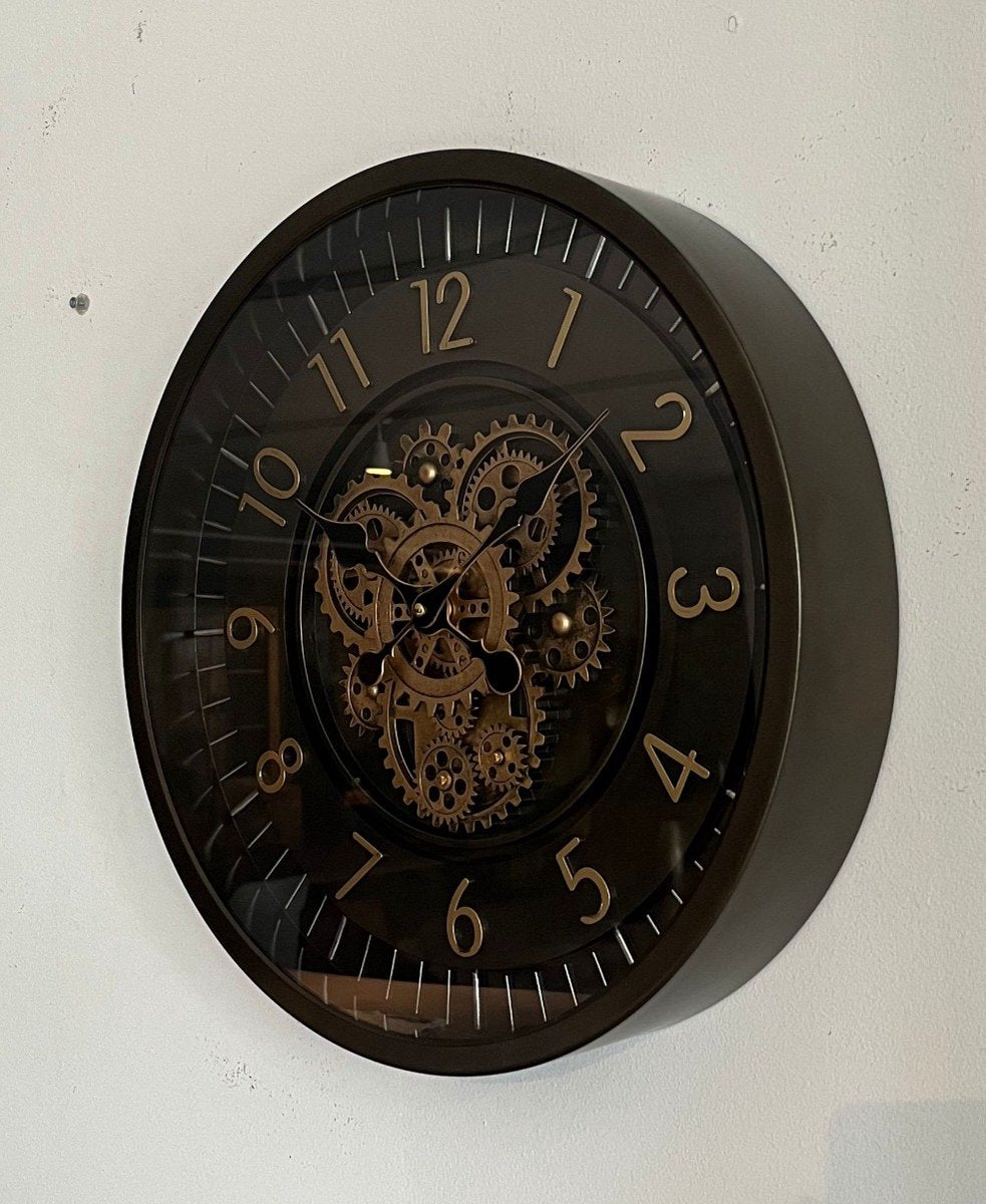 Industriële wandklok - wandklok coffee - muurklok - Ø46 cm
