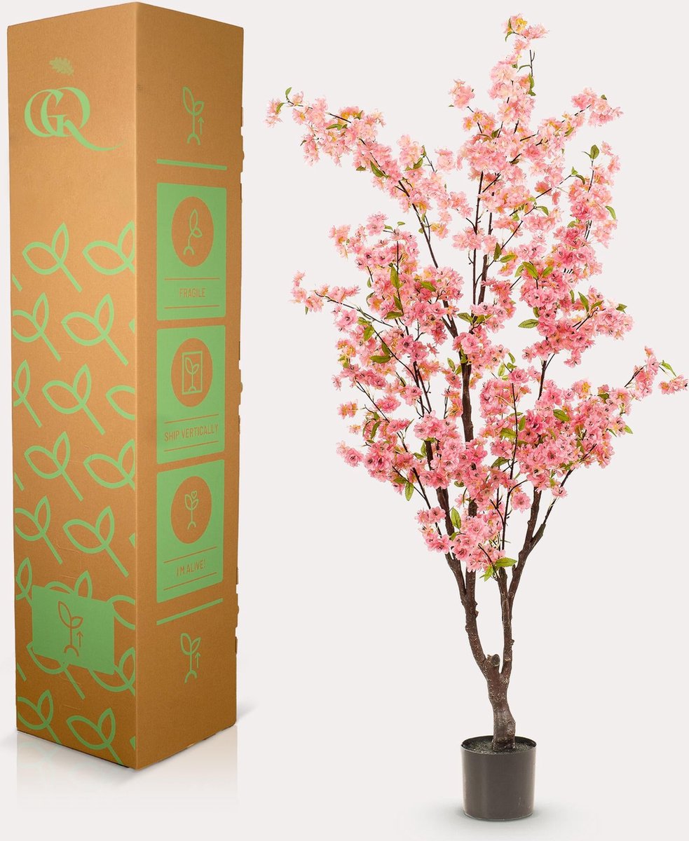 Kunstplant - Kersenbloesem - Roze - 175cm