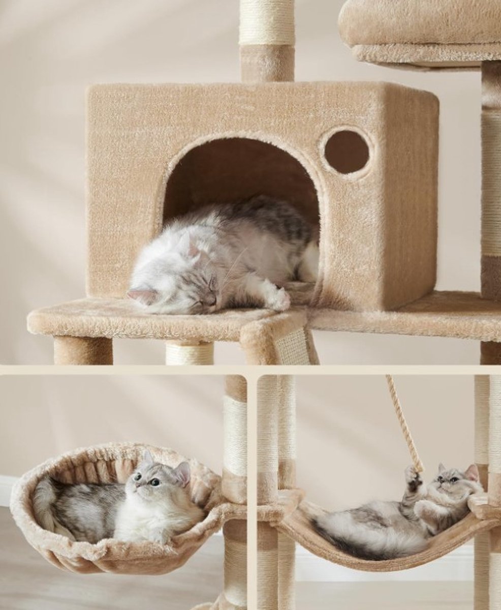 Scratching post for heavy cats - Tall scratching post - Log scratching post - Scratching post for large cats - Cat tower - Ceiling scratching post - Sturdy scratching post - Scratching post for cats - XXL - Cat enclosure