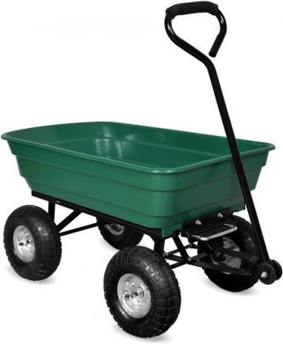 Handkar / Bagagewagen - kiepfunctie - luchtbanden
