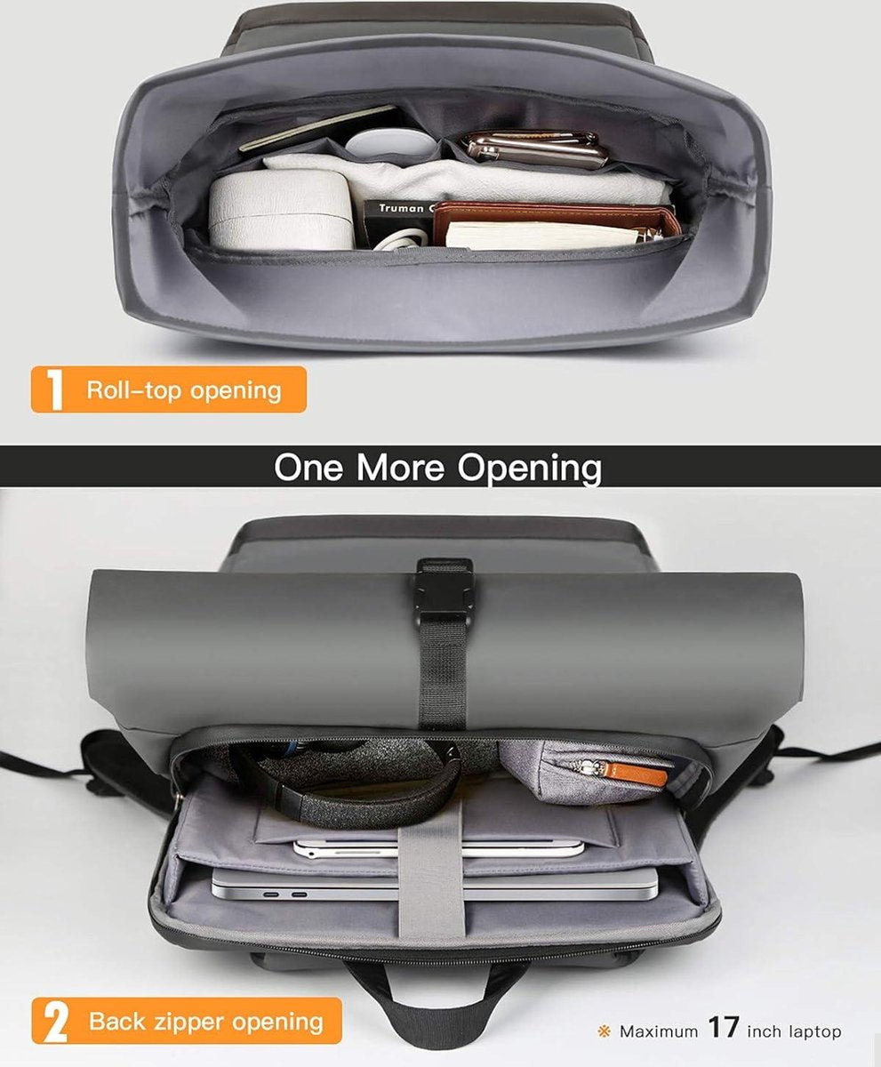 Rolltop Rugzak van Inateck met Waterdichte Bescherming