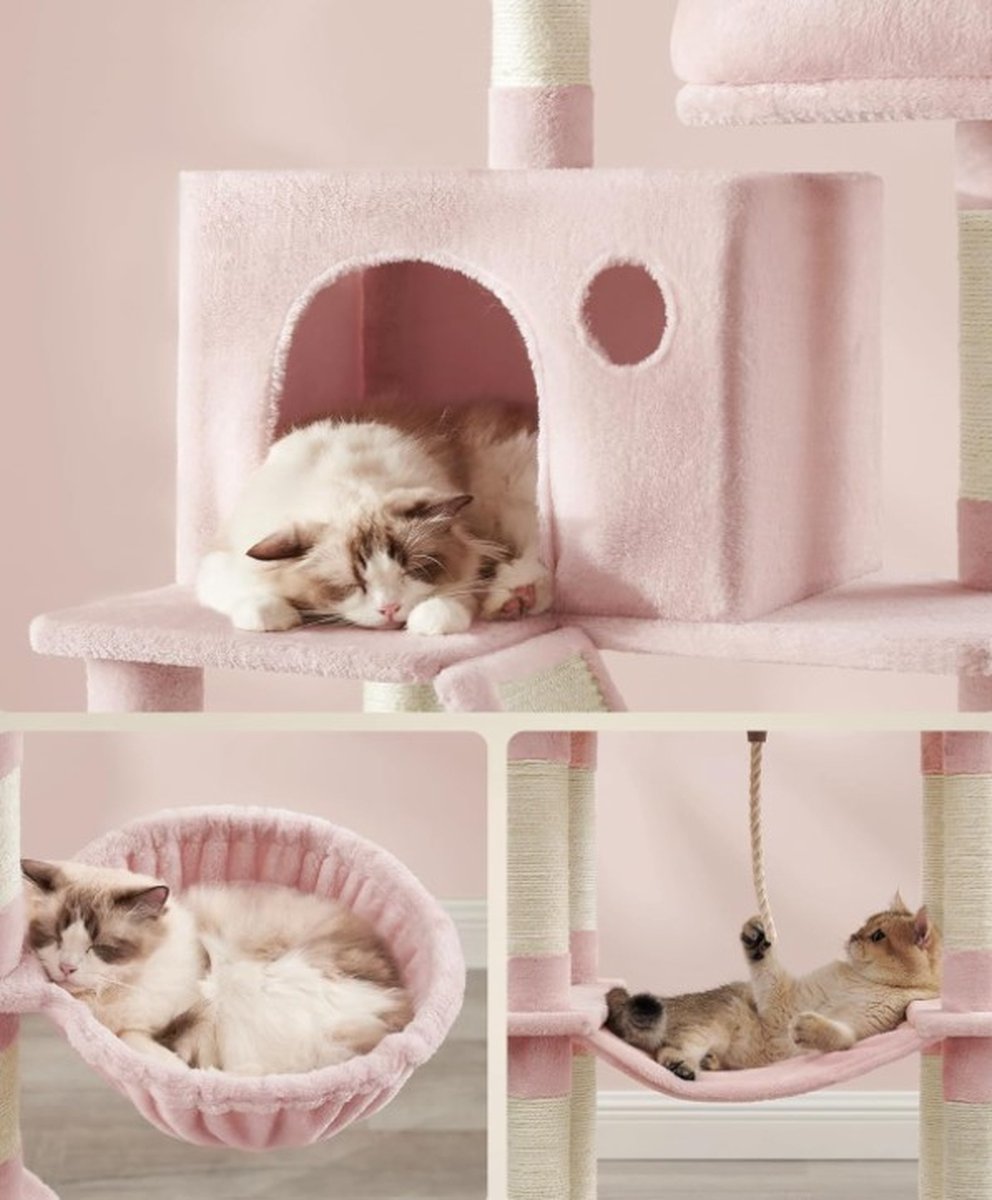 Scratching post for heavy cats - Tall scratching post - Log scratching post - Scratching post for large cats - Cat tower - Ceiling scratching post - Sturdy scratching post - Scratching post for cats - XXL - Cat enclosure