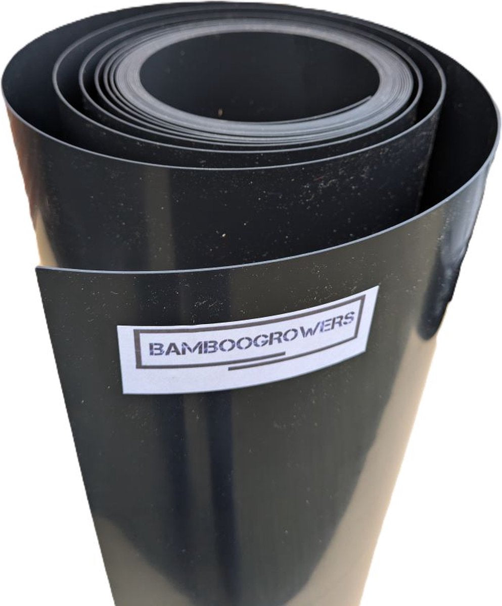 24 meter wortelbegrenzer HDPE 64cm x 1mm voor woekerende bamboe, grassen, hagen en onkruid