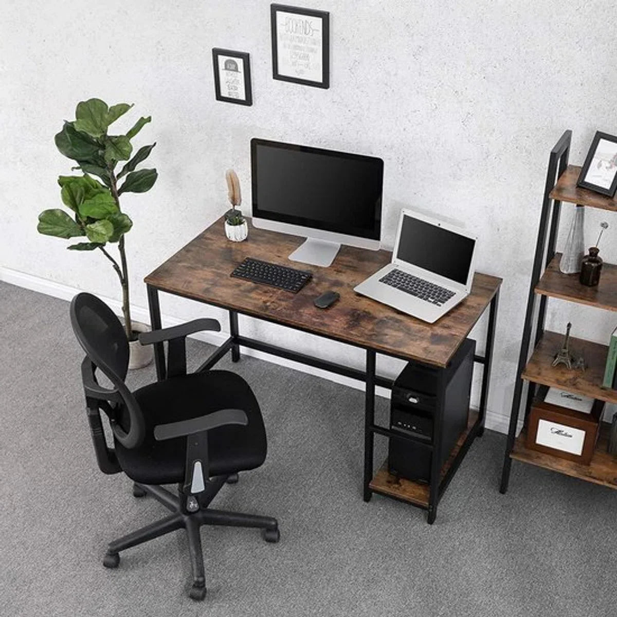Bureau met vintage Look - Computertafel - Vintage