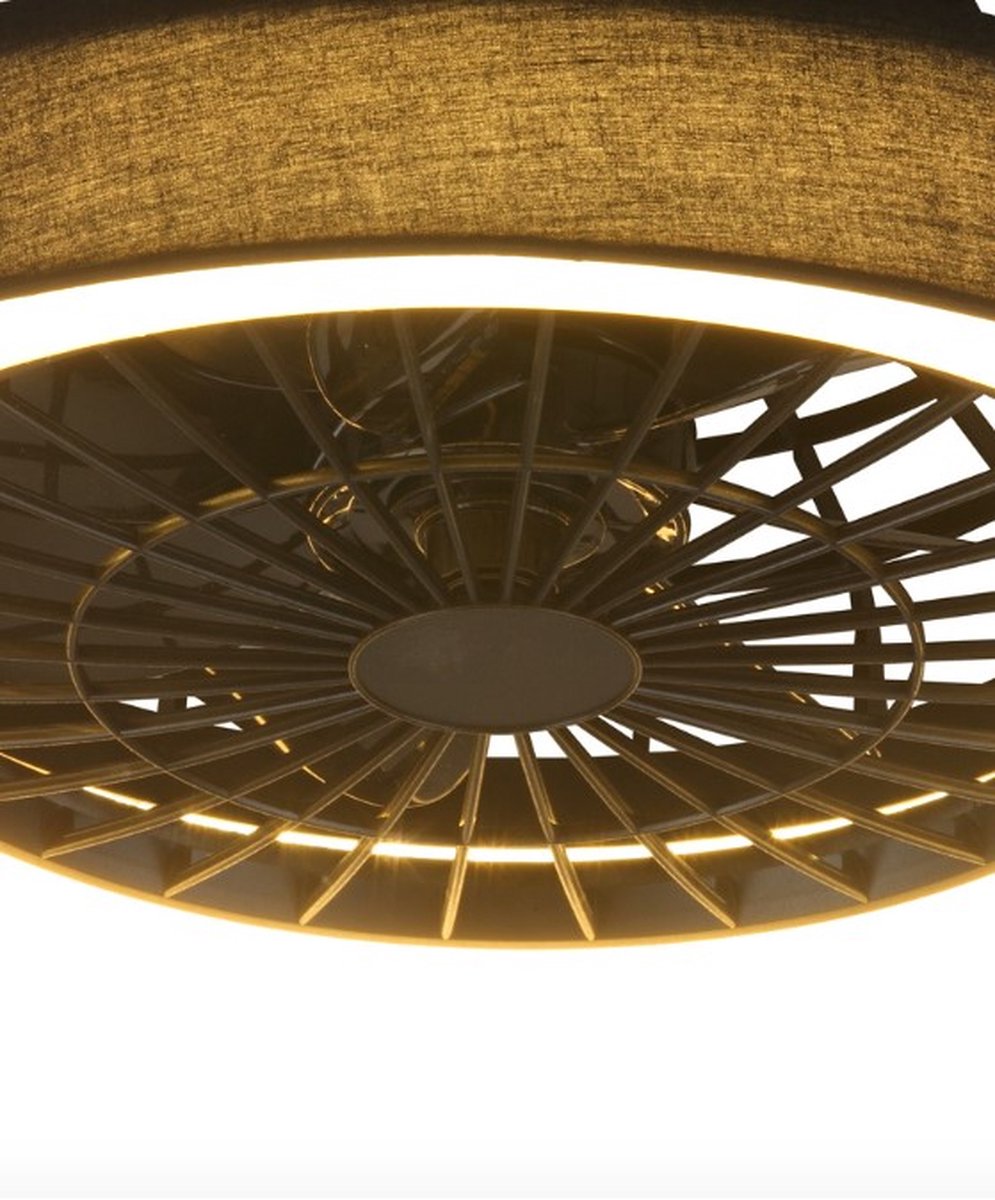 Ceiling fan Mayra with adjustable colour temperature and star effect