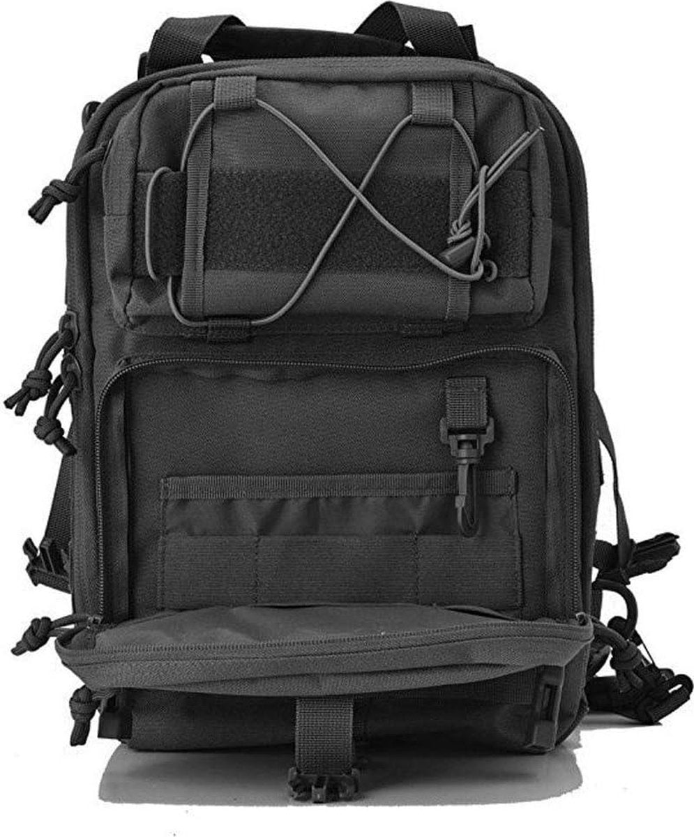 Waterdichte Militaire Tactische Sling Bag Pack - Borst Schouder Rugzak Molle Reistas Daypack - Zwart
