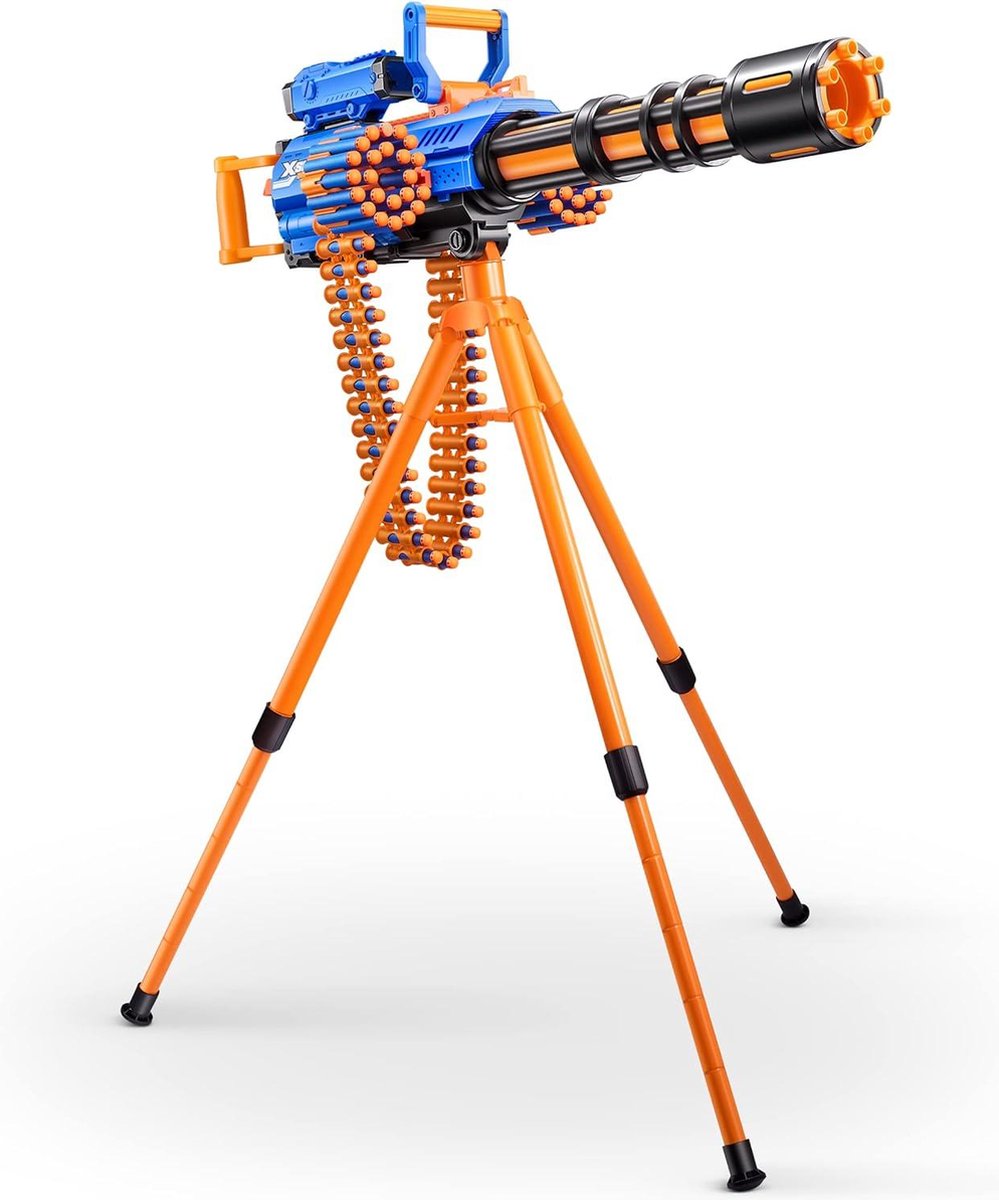 Insanity Gemotoriseerde Rage Fire Blaster met 72 Darts - X-Shot Air Pocket Technologie - Dartopslag - Automatische Aanvoerband - Statief en Scope