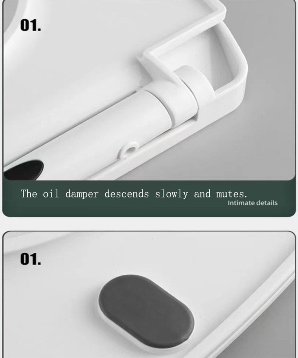 Adjustable U-shaped toilet seat-WC seat-Optimal Comfort and Style -white