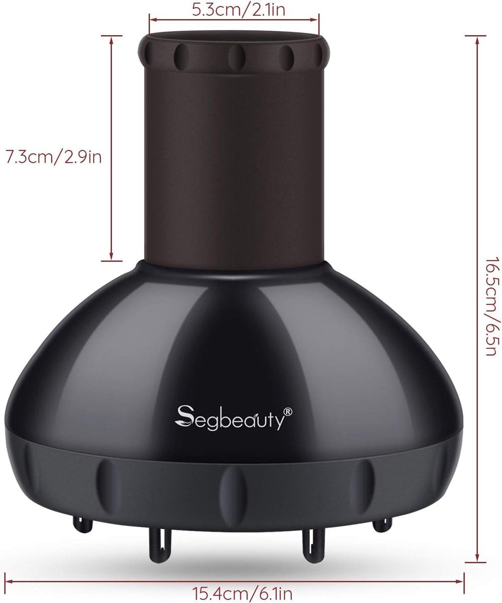 Hair Diffuser for Curly Hair, Upgraded Wavy Hair Diffuser, Professional Salon Diffuser, Frizz Free, for Hair Dryer with 1.57-1.97 Inch Nozzle