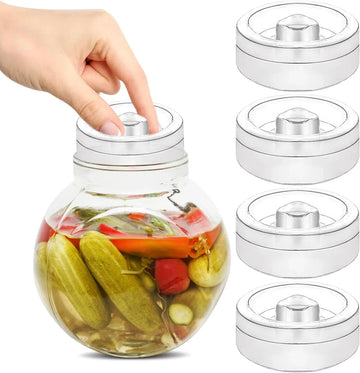 Fermentatie gewichten - Fermenteren - Fermentatiepot - Fermentatie - Verzwaringsstenen - Ã˜ 6,4 centimeter - 4 stuks - Must have voor het inmaken van groente!