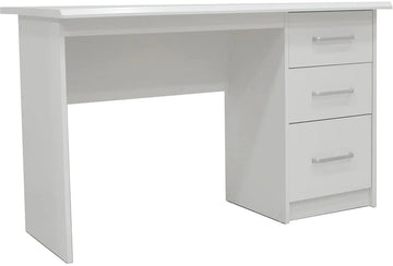Bureau Rinke Wit - MDF - 121x60cm - Met opbergruimte - Hoogte 75 cm - Met lades