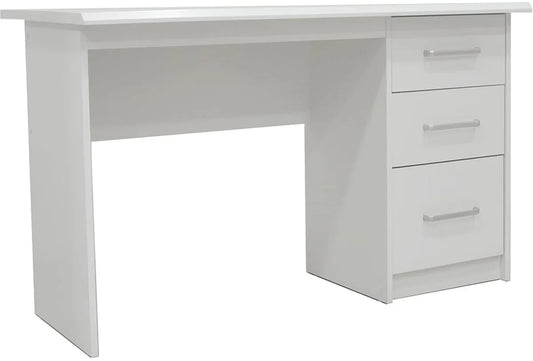 Bureau Rinke Wit - MDF - 121x60cm - With storage space - Height 75 cm - With drawers