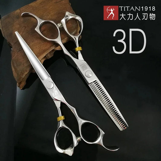 Professional Hairdressing Scissors Set 6 Inch + Cutting Scissors & Thinning Scissors