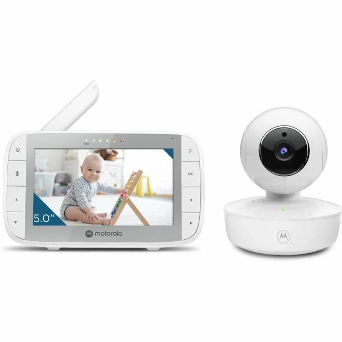 Motorola Nursery Babyfoon met Camera - VM55 - 5-inch Kleurendisplay - Draadloos - Infrarood Nachtzicht - Kantelbare Camera - Terugspreekfunctie