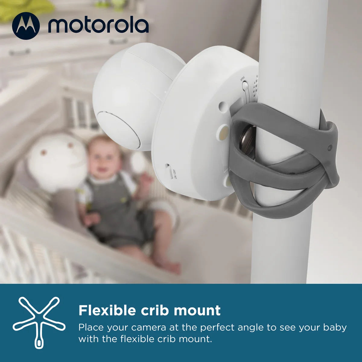 Motorola Nursery Babyfoon met Camera - VM55 - 5-inch Kleurendisplay - Draadloos - Infrarood Nachtzicht - Kantelbare Camera - Terugspreekfunctie