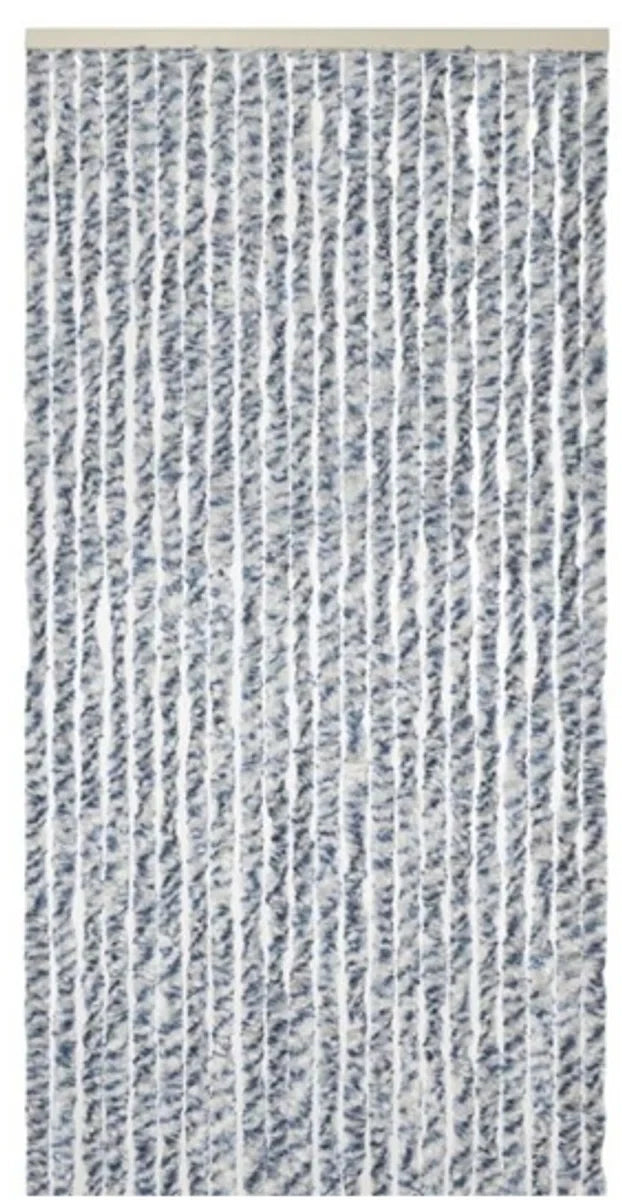 Kynast Kattenstaart Vliegengordijn - 90x200 cm - Grijs/Wit