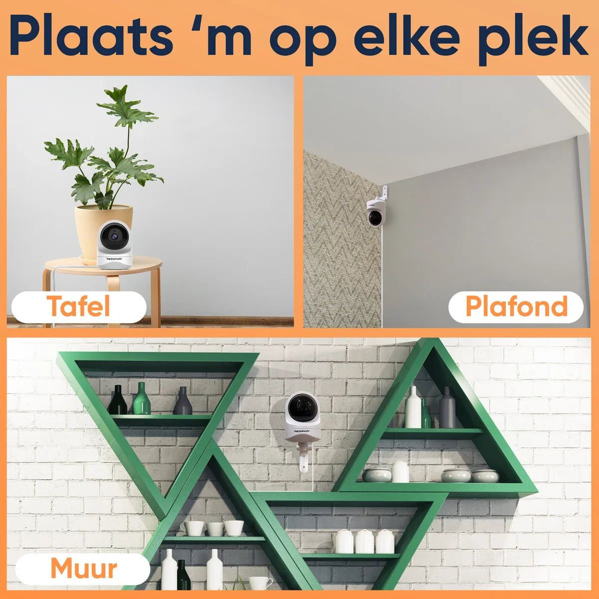 1080P Pet Camera met App - 360° Honden Camera - Hondencamera - Huisdier / Pet Cam - Voor Hond / Kat / Huisdieren