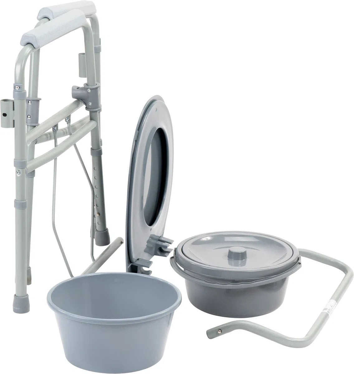 Opvouwbare toiletstoel / postoel / toiletverhoger / sta-op-hulp 3-in-1. Opvouwbare toiletstoel.