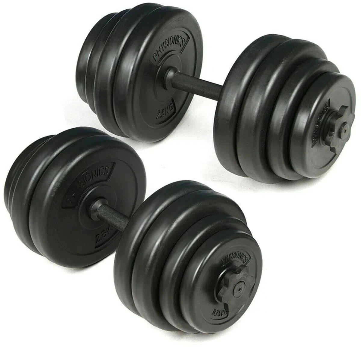 Barbell with dumbbell set 35 kg and 2x 15 kg total 65 kg